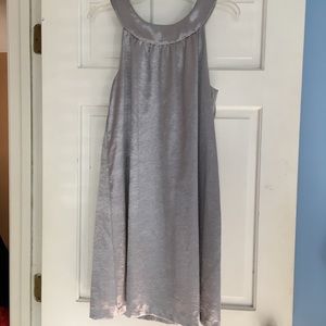 AGB Silver High-neck Tunic Dress